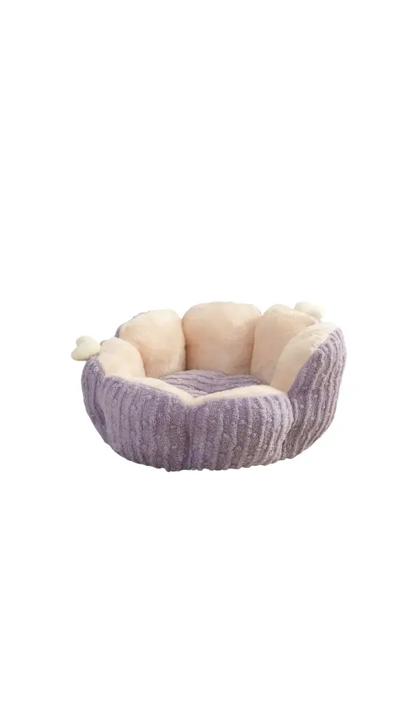 Warm Flower Pet Bed L