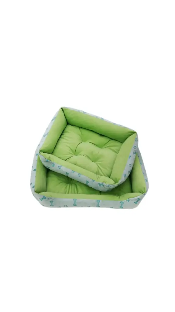 Super Soft Bone Printed Dog Bed L