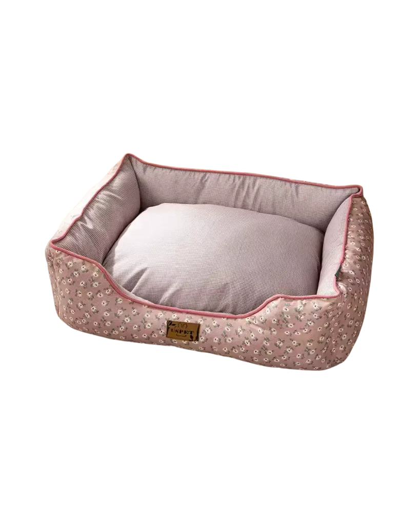 Squire Dog Bed with Polka Dots