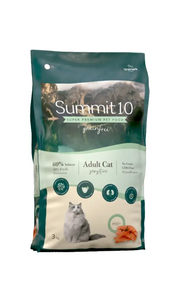 Summit 10 Grain Free Cat Sensitive Fresh Salmon and Potato 3kg