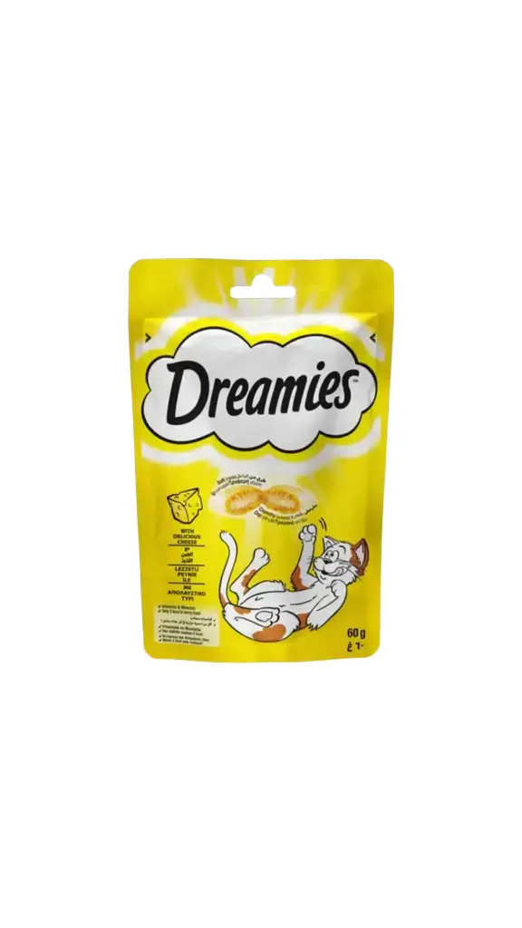 DREAMIES WITH DELICIOUS CHEESE TREATS 60g