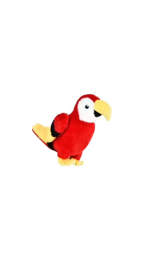 Plush Parrot Dog Toy