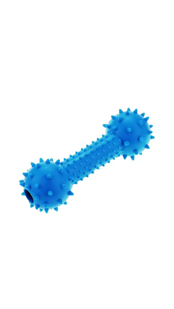 Light Blue Rubber Bone Toy