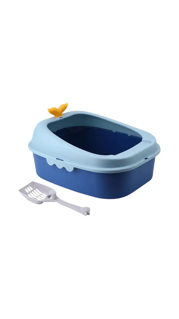 Open Litter Box with Fish Tail L