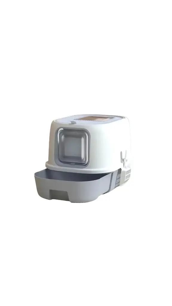 Oval Drawer-style Cat Litter Box 