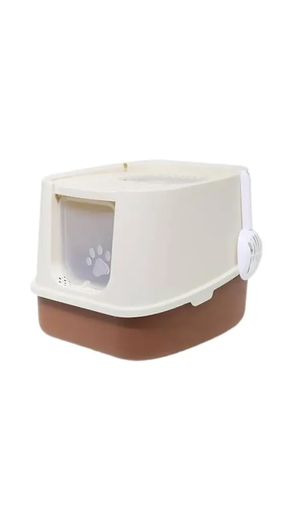 Enclosed Top-Entry Cat Litter Box S