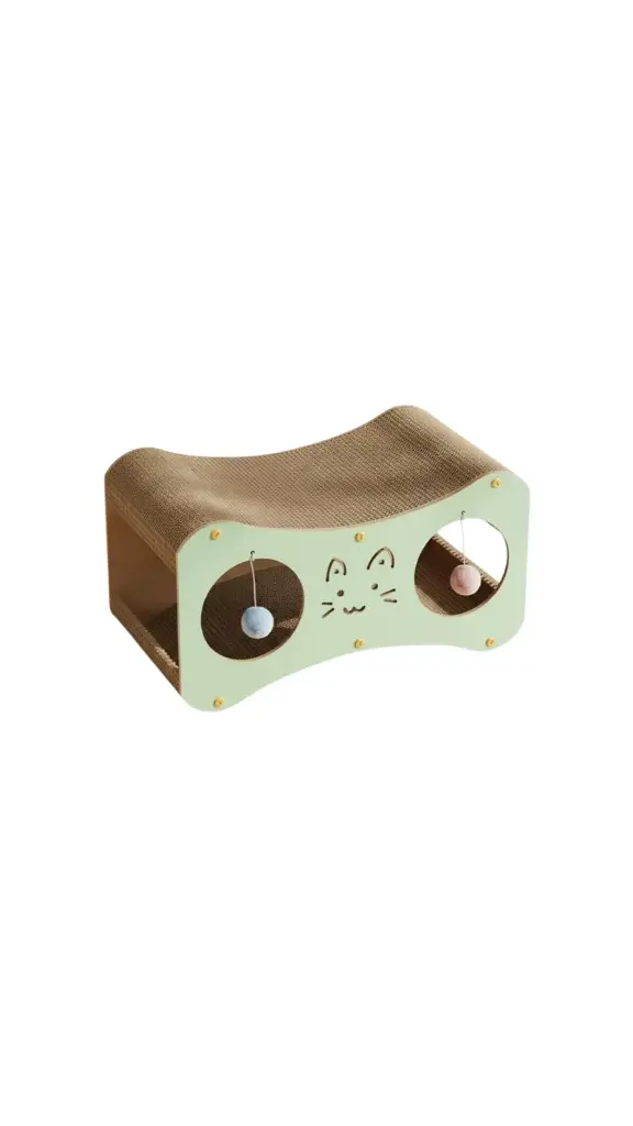 2-in-1 Tunnel Cat Scratcher Board L
