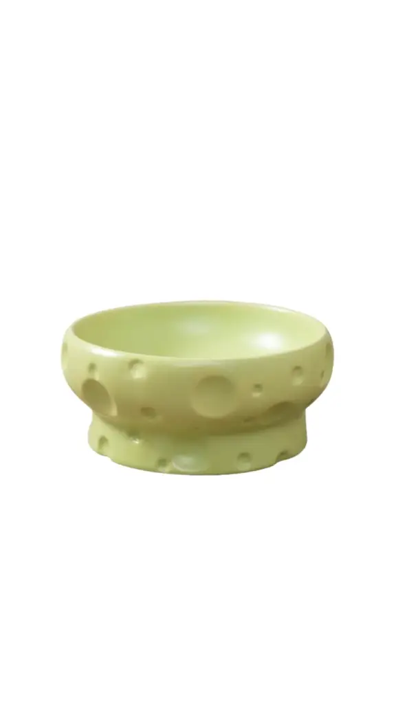 Cheese Shaped Ceramic Bowl L