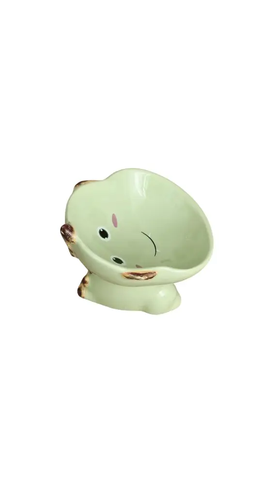 Chicken Shaped Ceramic Pet Bowl