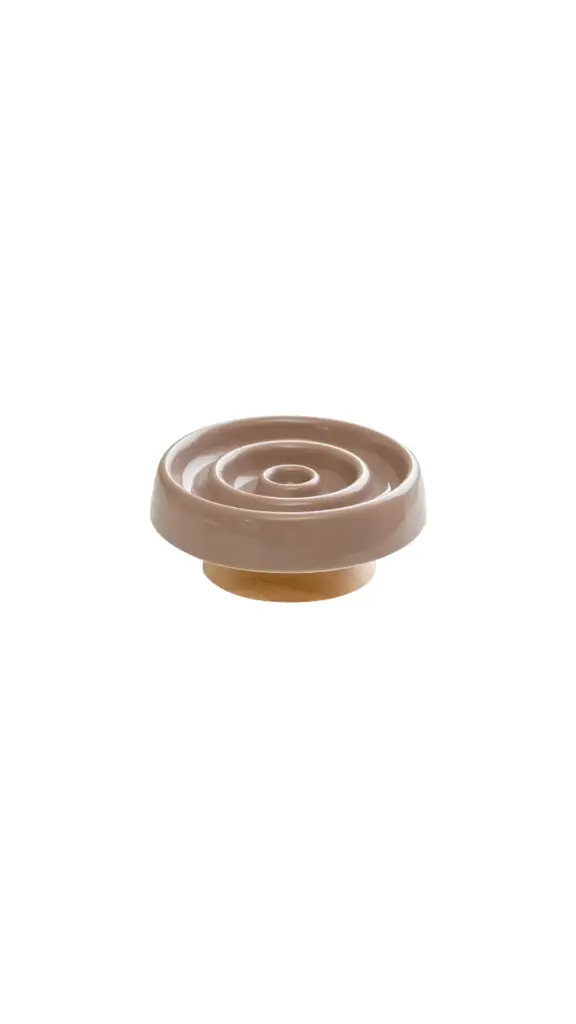Circle Slow Feeder Bowl With Base