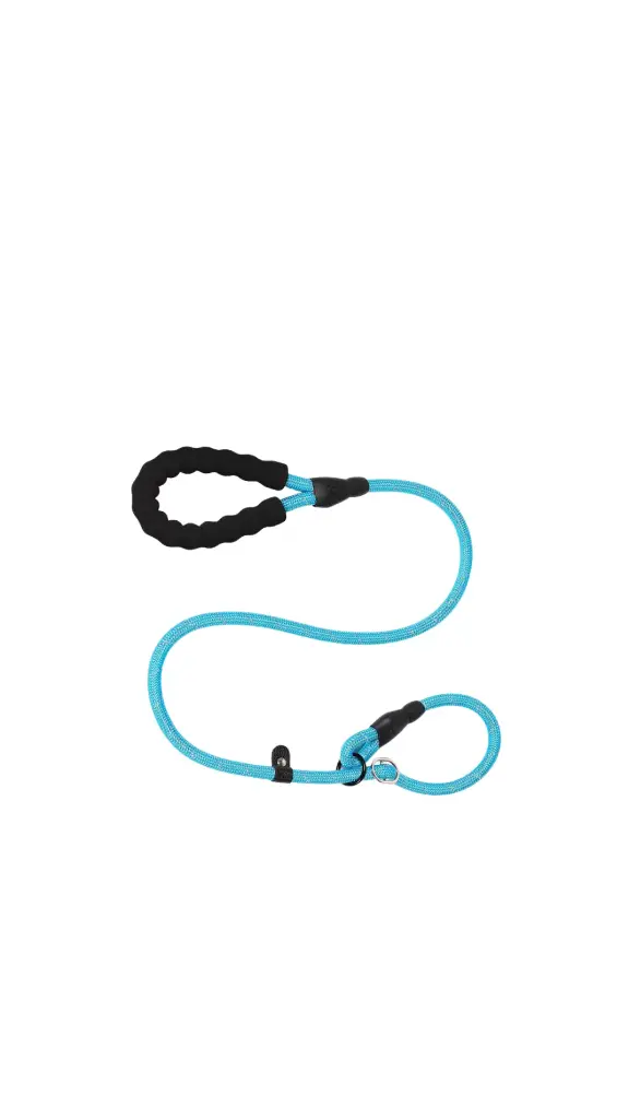 Reflective Dog Leash & Collar With Rubber S