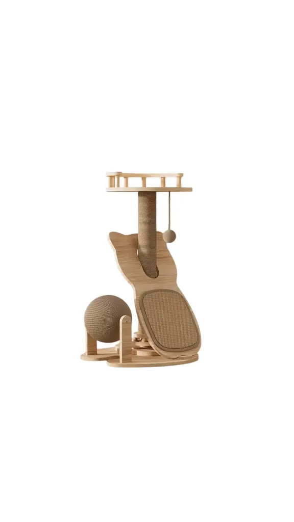 Cat Face shaped scratching tree