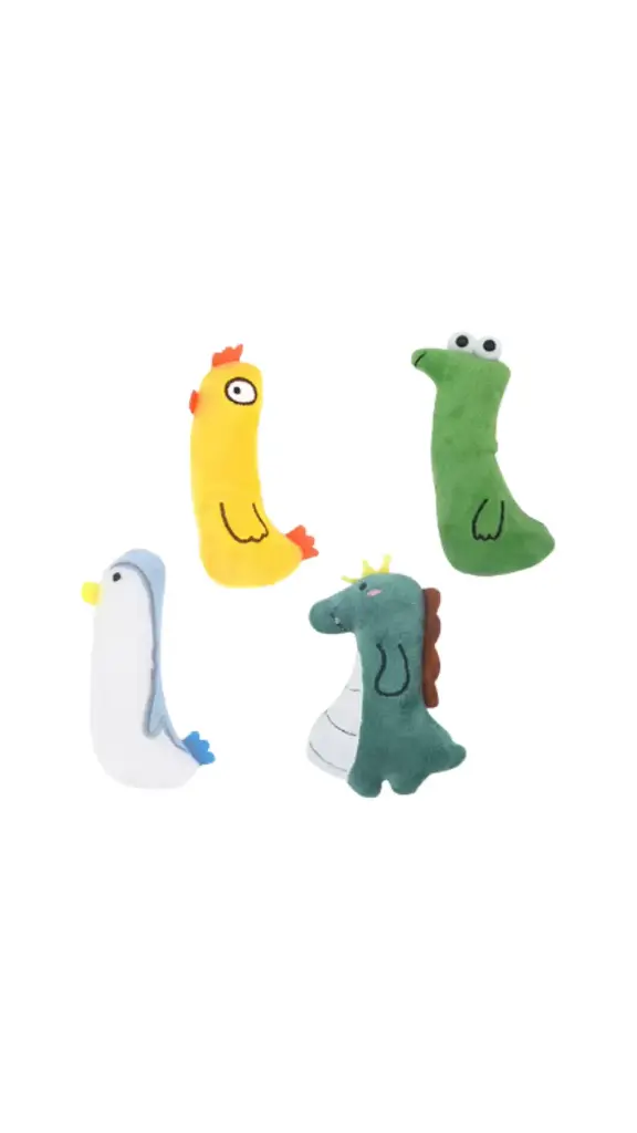 Chicken shaped cat toy