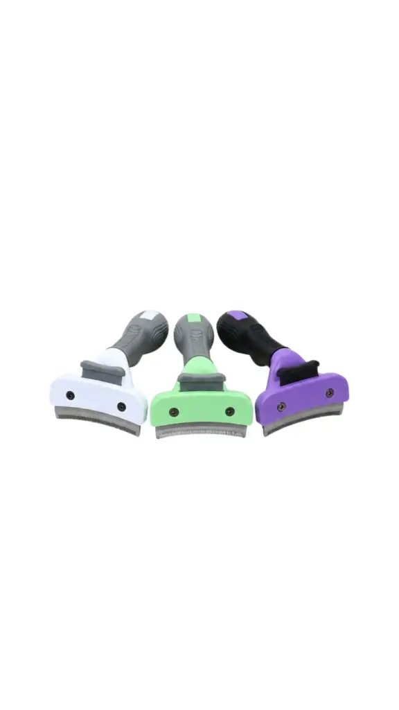 V-shaped pet grooming brush