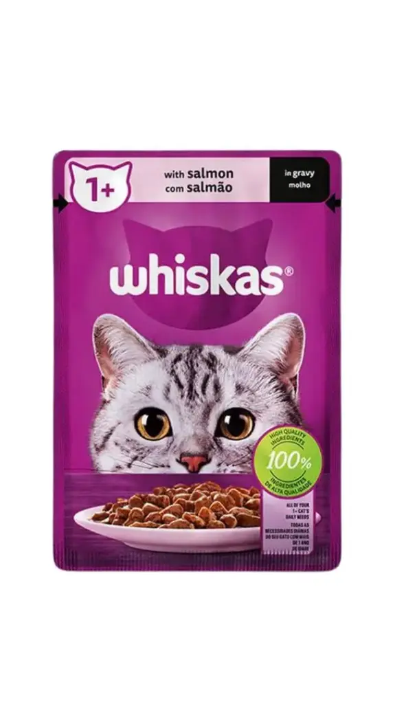 Whiskas with salmon in gravy 85g