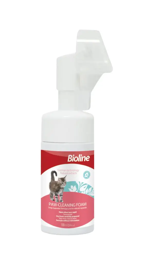 Bioline Paw Cleaning Foam for Cats 100ml