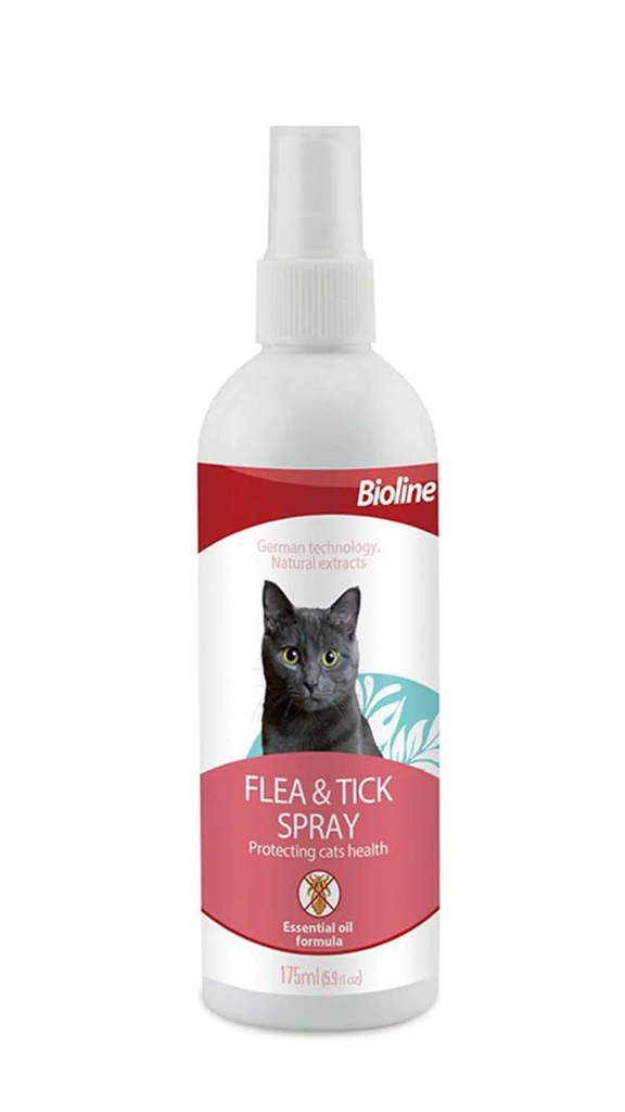 Bioline Flea and Ticks spray For Cats 175mls
