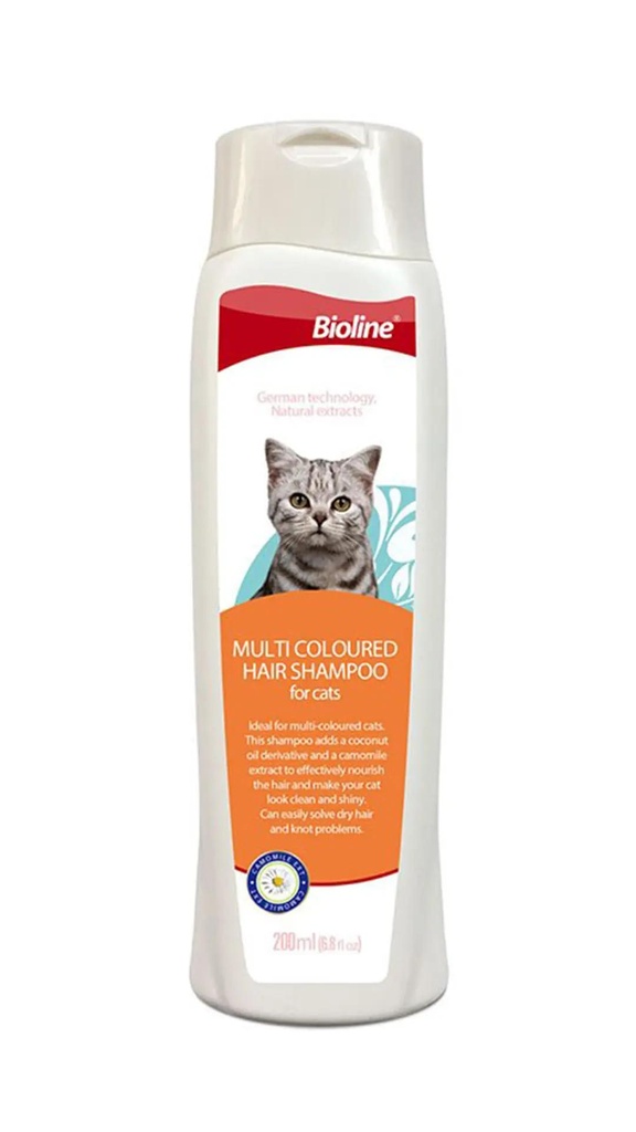 Bioline Multi Coloured Shampoo For Cat 200mls