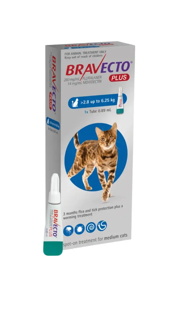 Bravecto Plus for Cat >2,8-6,25 kg